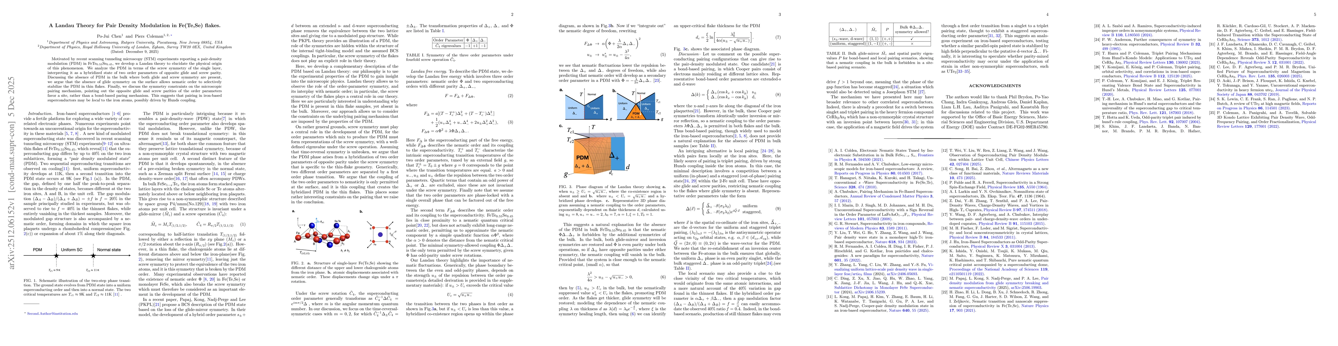 Thumbnail for A Landau Theory for Pair Density Modulation in Fe(Te,Se) flakes