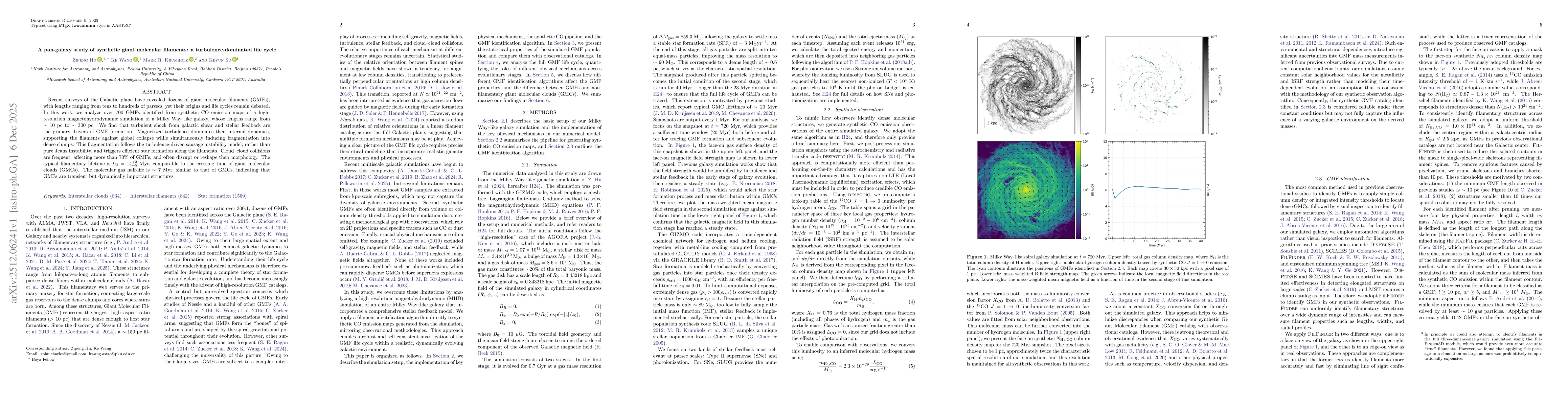 Thumbnail for A pan-galaxy study of synthetic giant molecular filaments: a turbulence-dominated life cycle