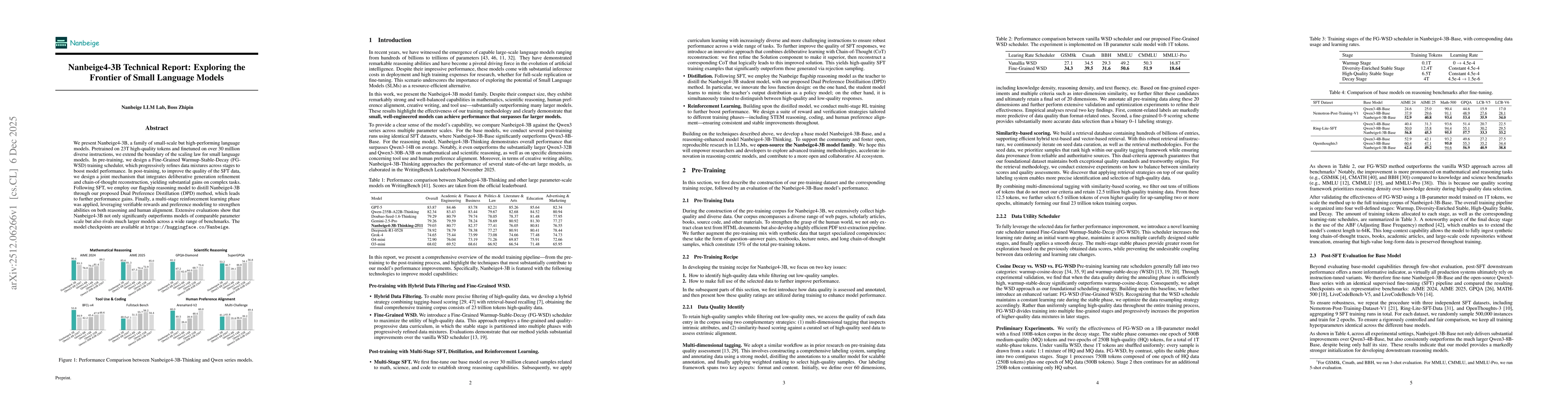 Thumbnail for Nanbeige4-3B Technical Report: Exploring the Frontier of Small Language Models