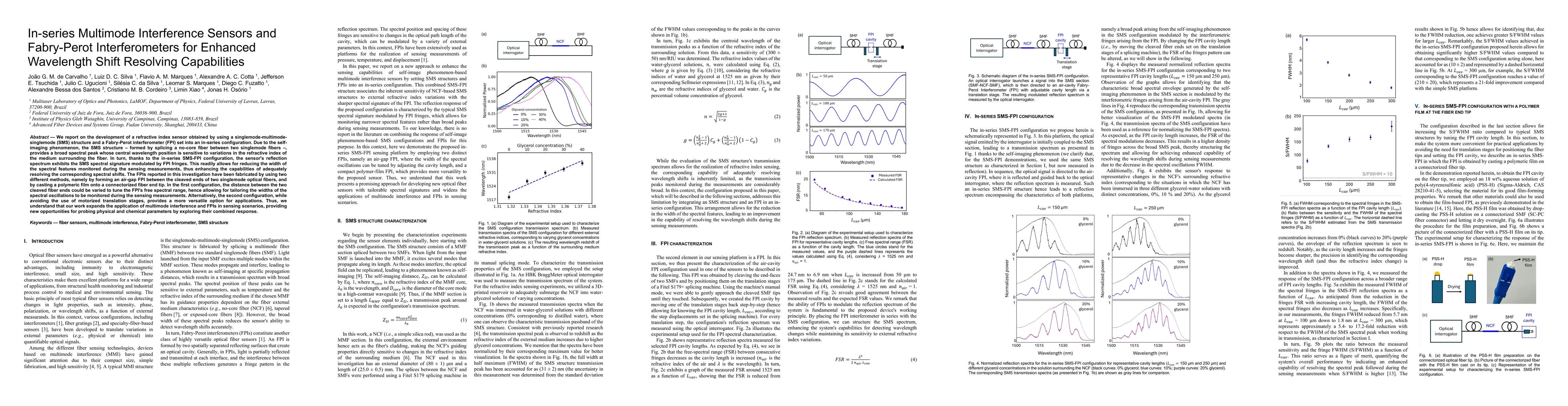 Thumbnail for In-series Multimode Interference Sensors and Fabry-Perot Interferometers for Enhanced Wavelength Shift Resolving Capabilities