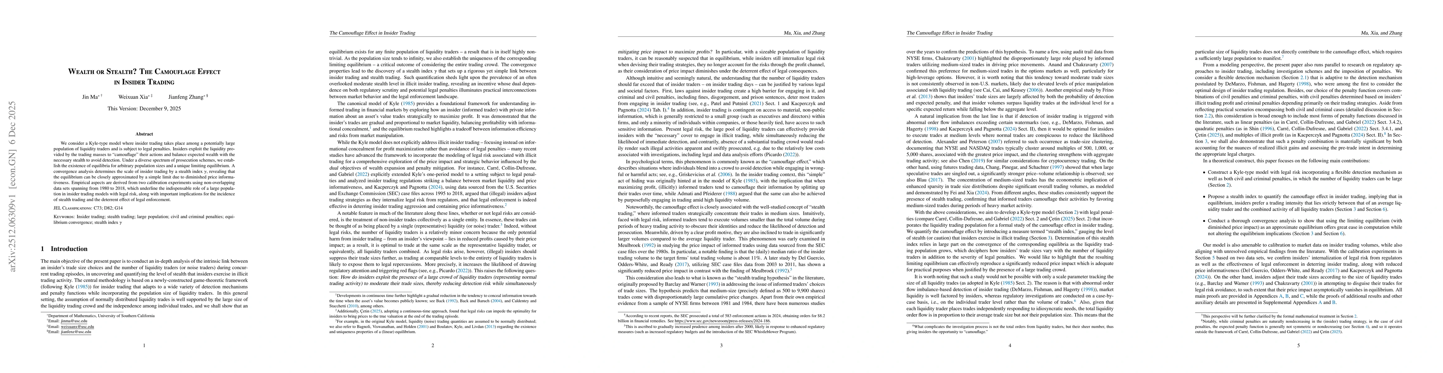 Thumbnail for Wealth or Stealth? The Camouflage Effect in Insider Trading