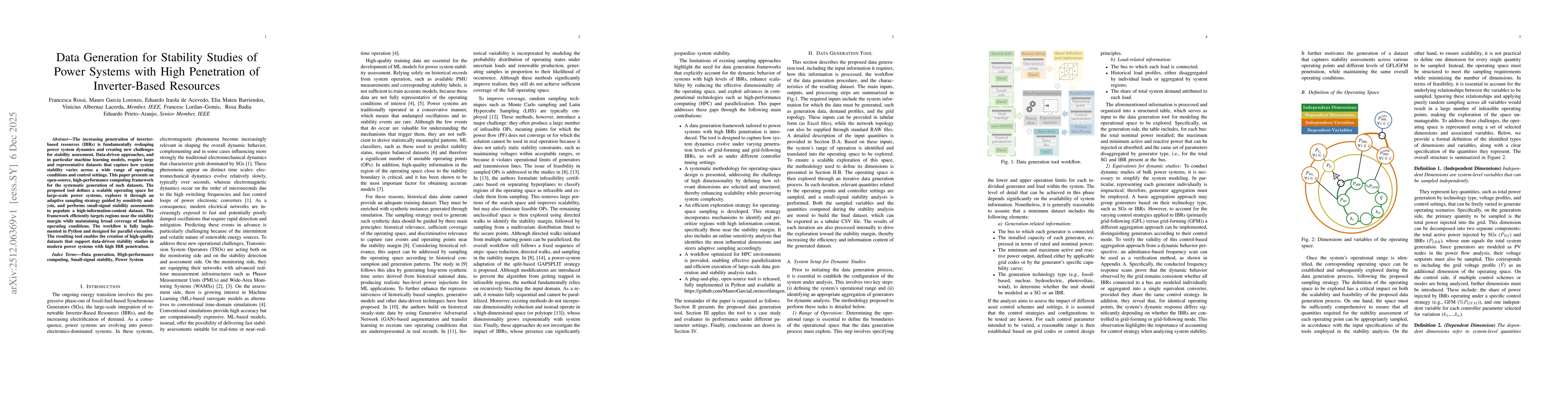 Thumbnail for Data Generation for Stability Studies of Power Systems with High Penetration of Inverter-Based Resources