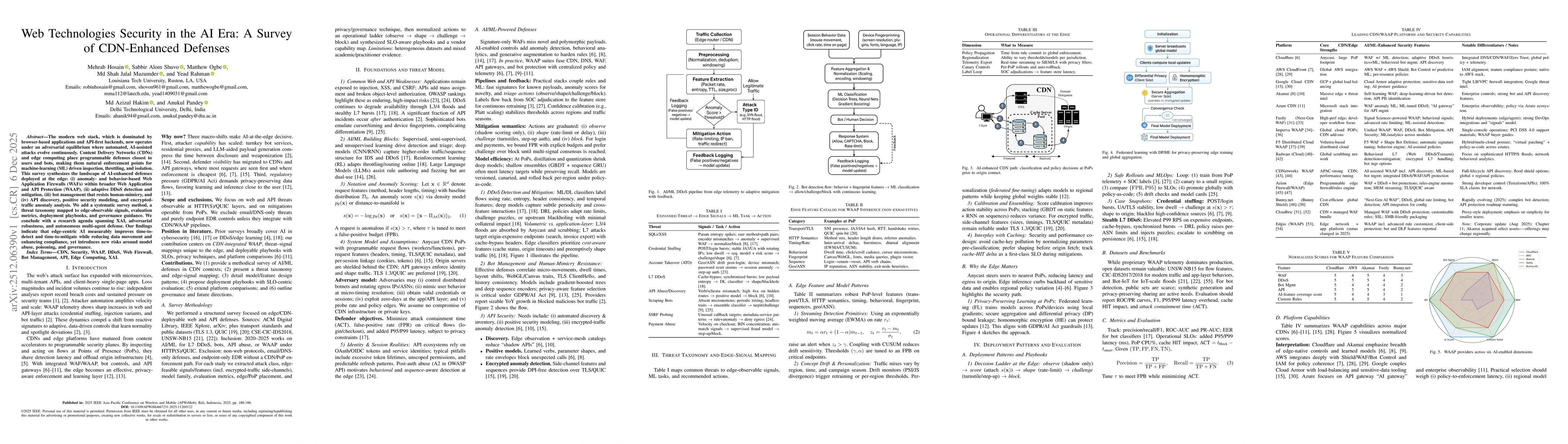 Thumbnail for Web Technologies Security in the AI Era: A Survey of CDN-Enhanced Defenses