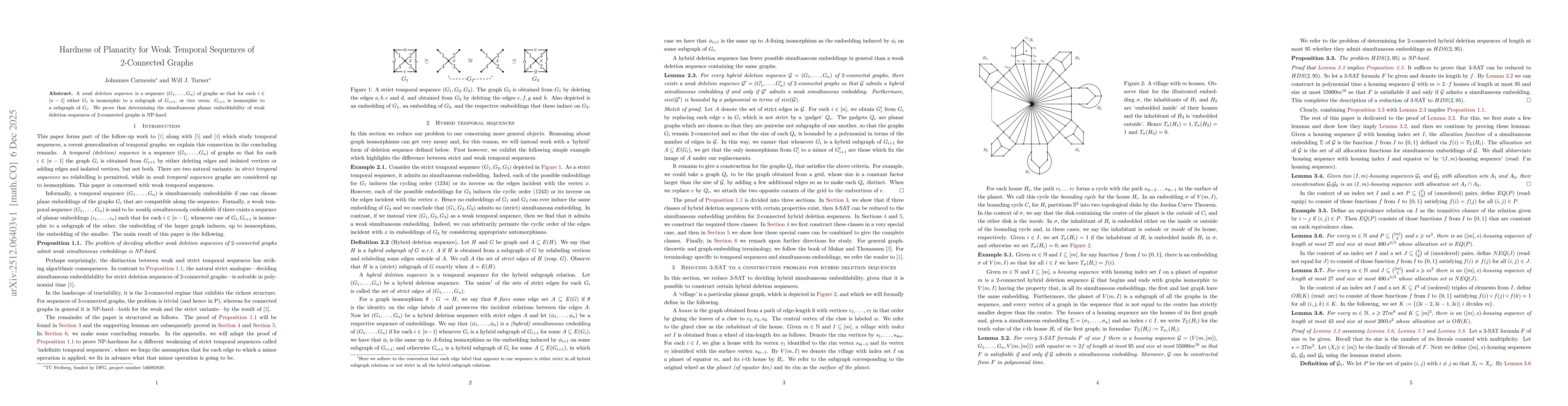 Thumbnail for Hardness of Planarity for Weak Temporal Sequences of 2-Connected Graphs