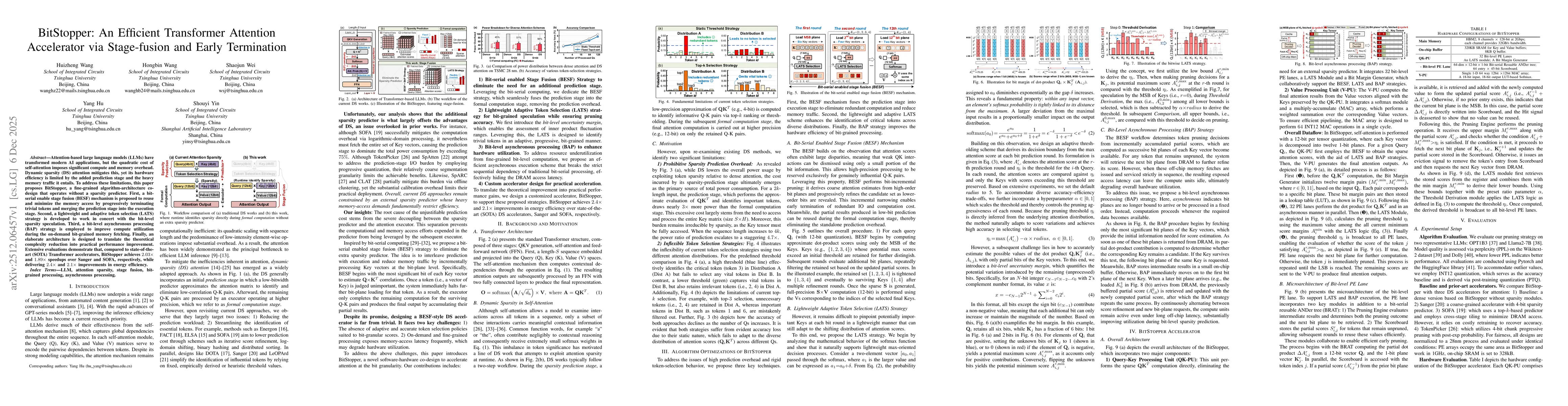 Thumbnail for BitStopper: An Efficient Transformer Attention Accelerator via Stage-fusion and Early Termination