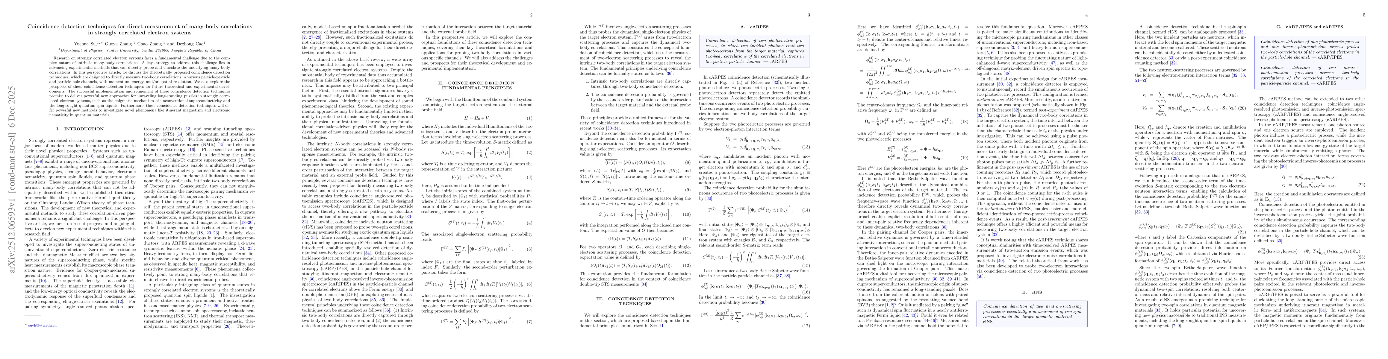 Thumbnail for Coincidence detection techniques for direct measurement of many-body correlations in strongly correlated electron systems