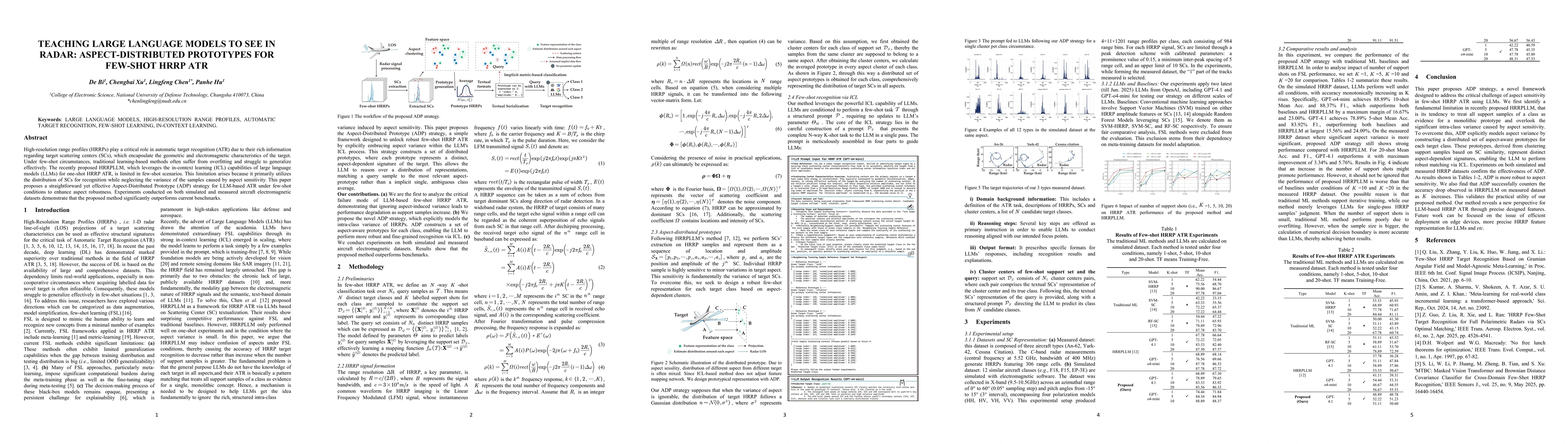 Thumbnail for Teaching large language models to see in radar: aspect-distributed prototypes for few-shot HRRP ATR