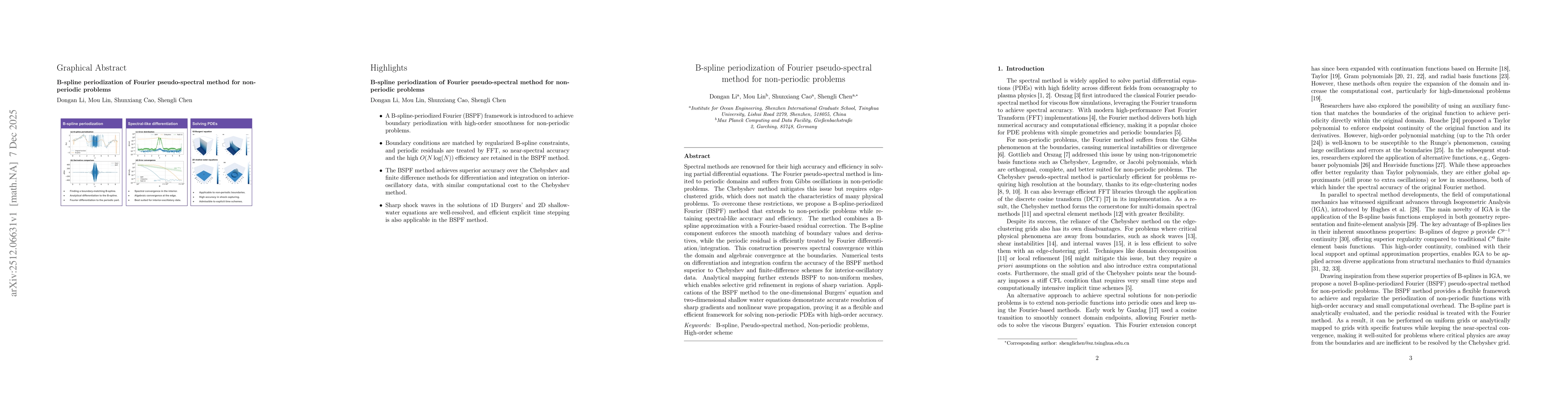 Thumbnail for B-spline periodization of Fourier pseudo-spectral method for non-periodic problems