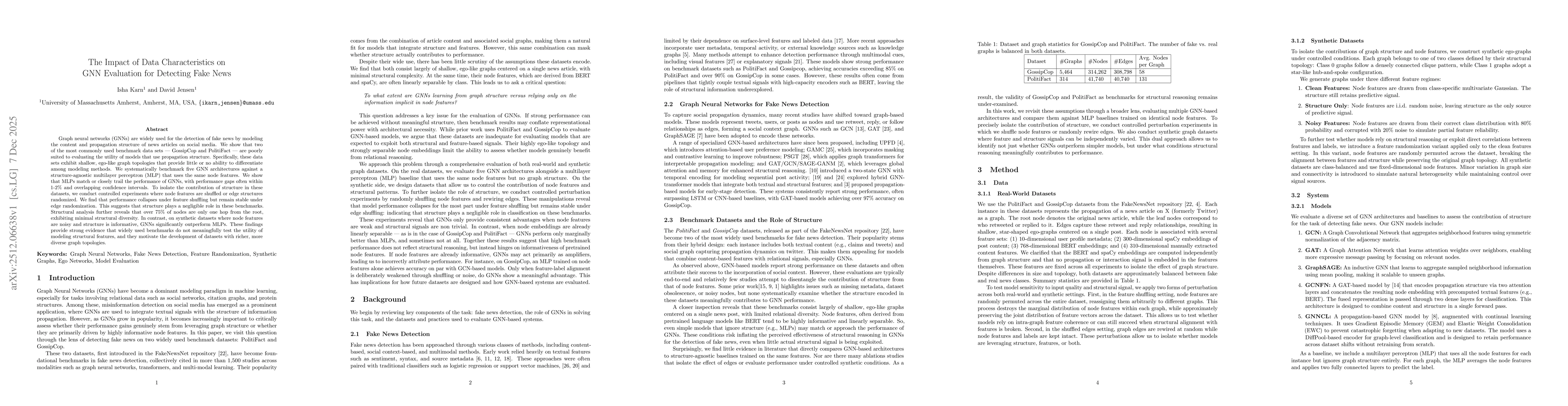 Thumbnail for The Impact of Data Characteristics on GNN Evaluation for Detecting Fake News