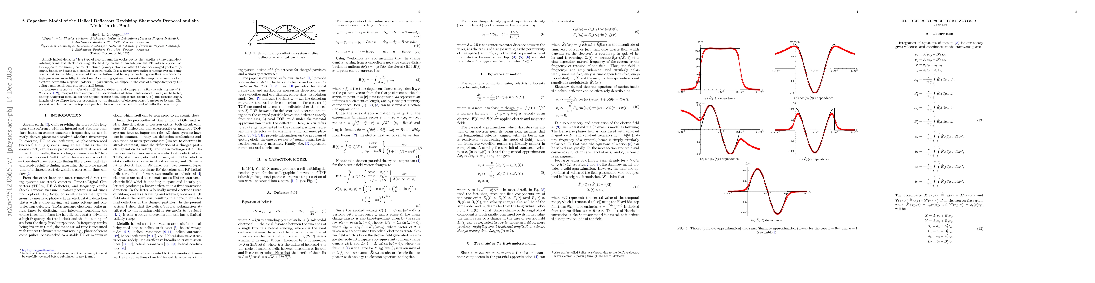 Thumbnail for A Capacitor Model of the Helical Deflector: Revisiting Shamaev's Proposal and the Model in the Book