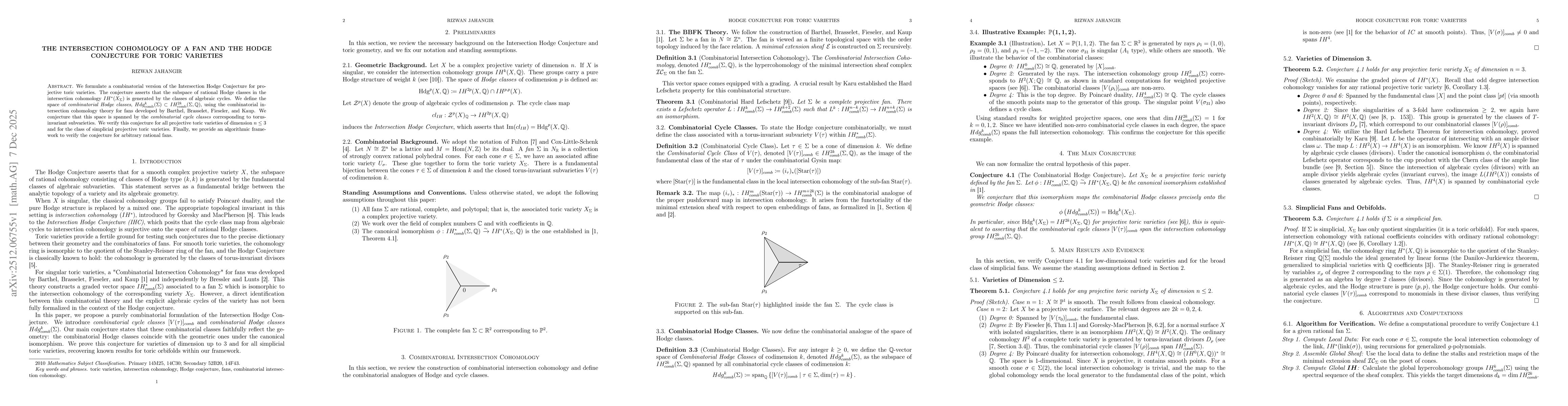 Thumbnail for The Intersection Cohomology of a Fan and the Hodge Conjecture for Toric Varieties