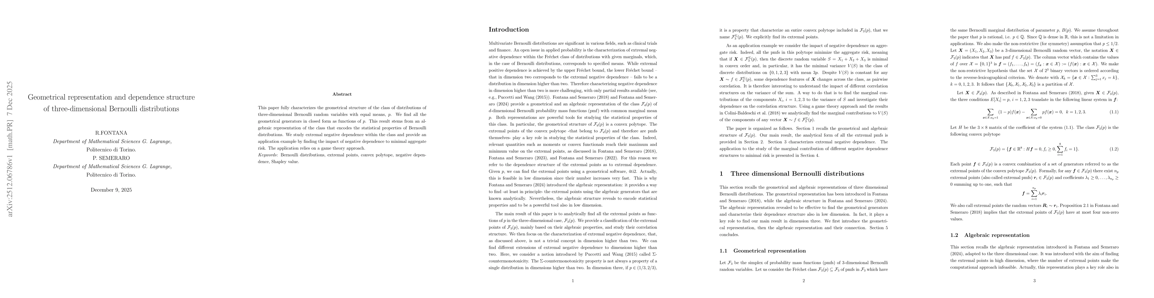 Thumbnail for Geometrical representation and dependence structure of three-dimensional Bernoulli distributions