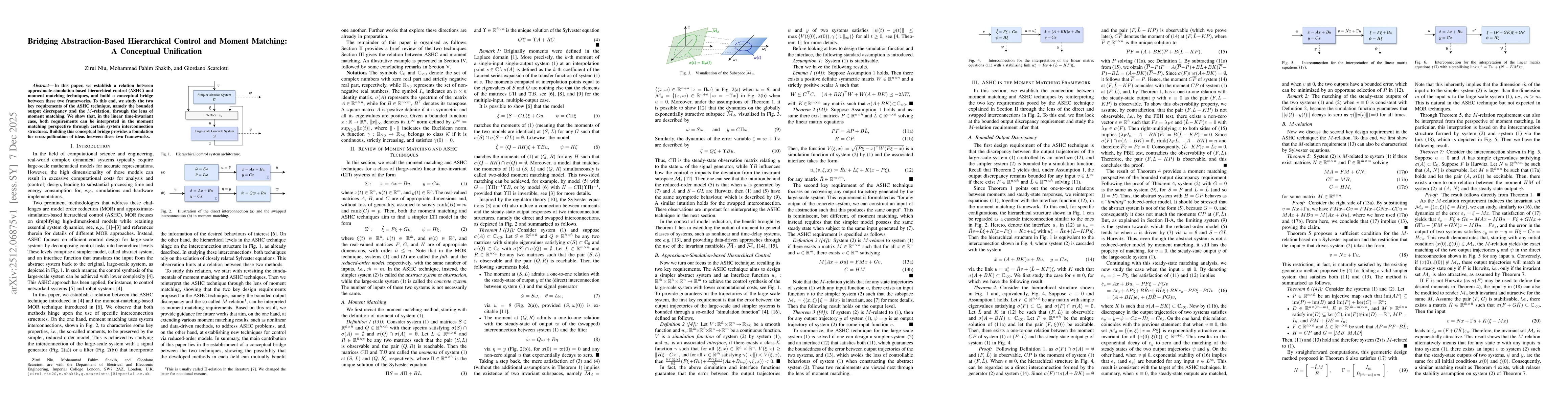 Thumbnail for Bridging Abstraction-Based Hierarchical Control and Moment Matching: A Conceptual Unification