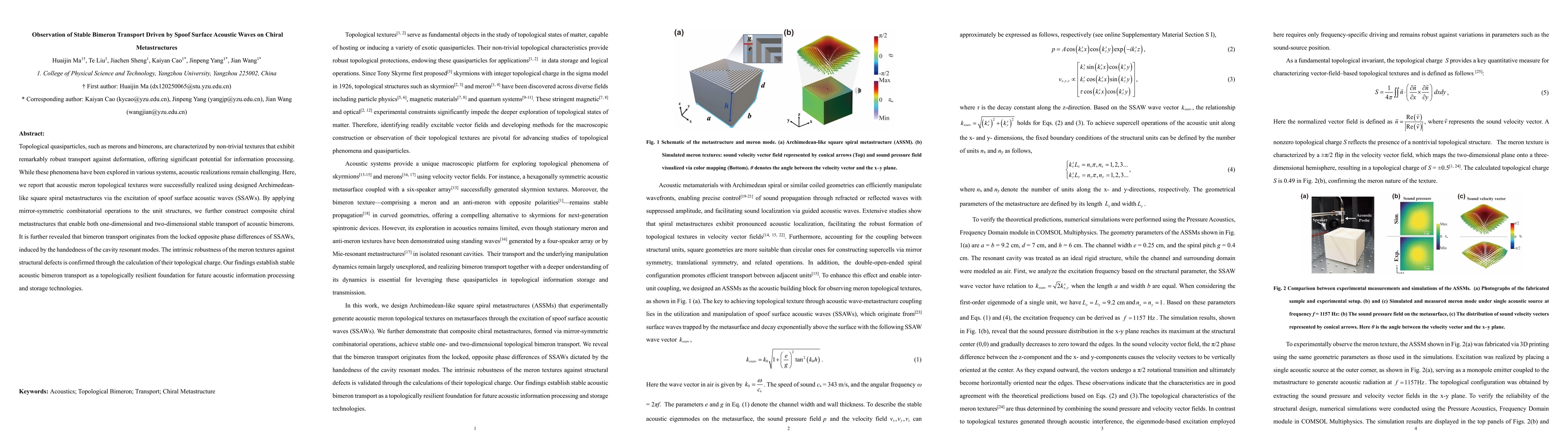 Thumbnail for Observation of Stable Bimeron Transport Driven by Spoof Surface Acoustic Waves on Chiral Metastructures