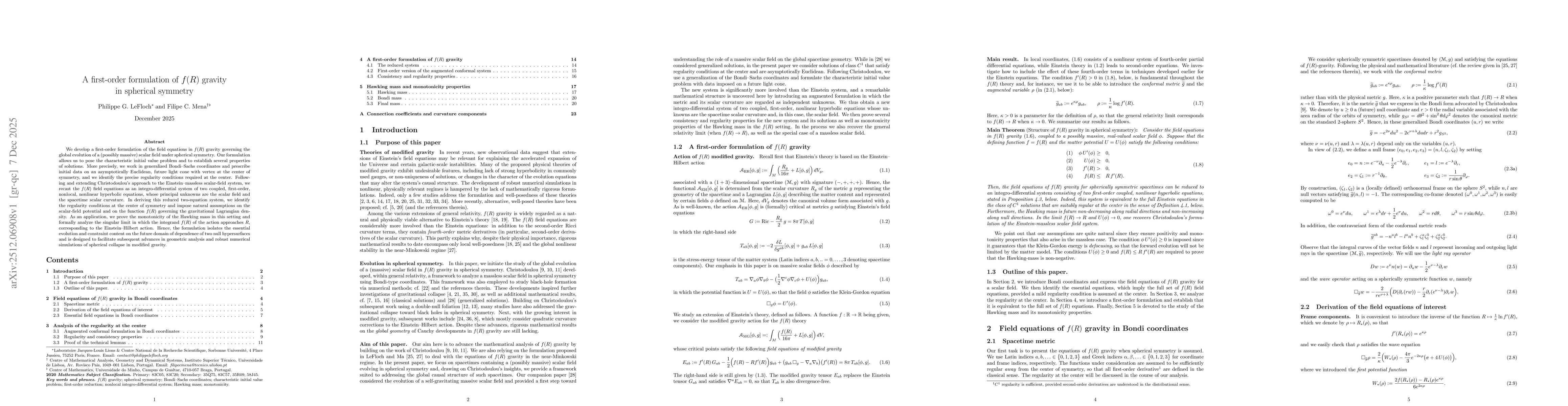 Thumbnail for A first-order formulation of f(R) gravity in spherical symmetry