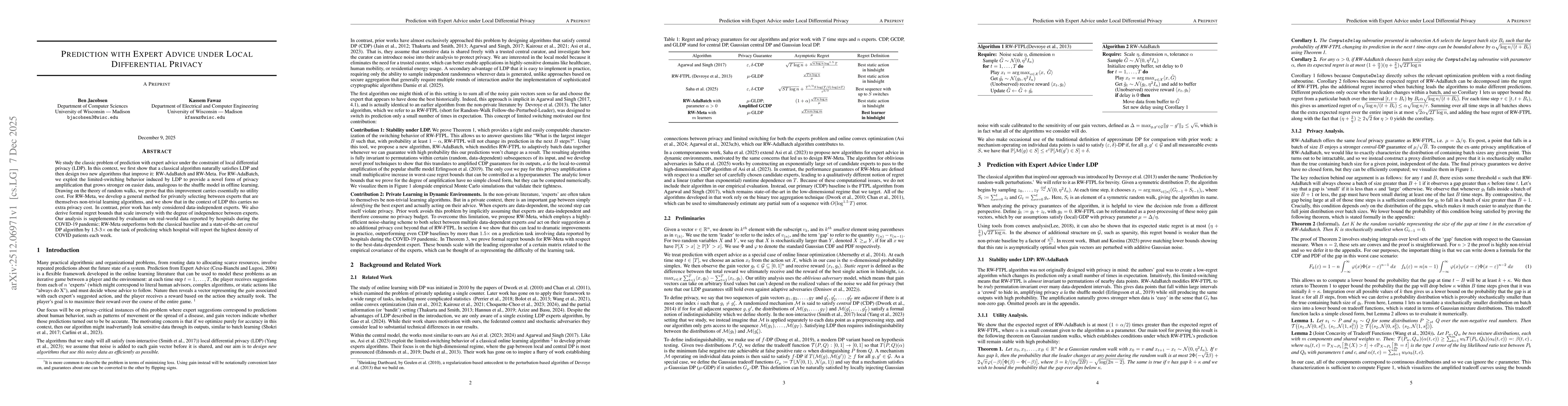 Thumbnail for Prediction with Expert Advice under Local Differential Privacy
