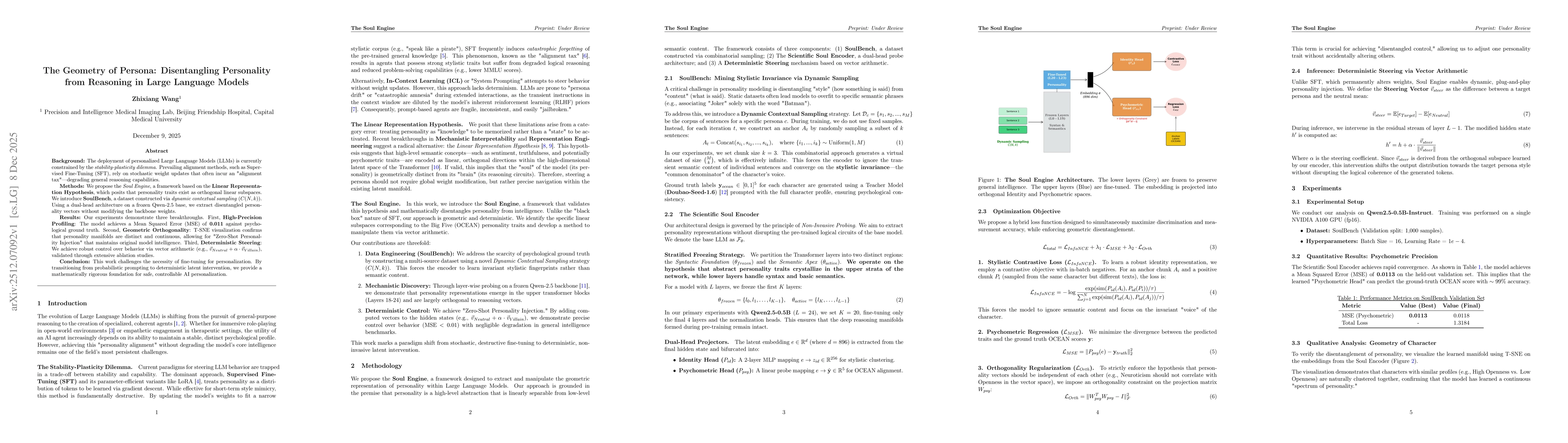 Thumbnail for The Geometry of Persona: Disentangling Personality from Reasoning in Large Language Models