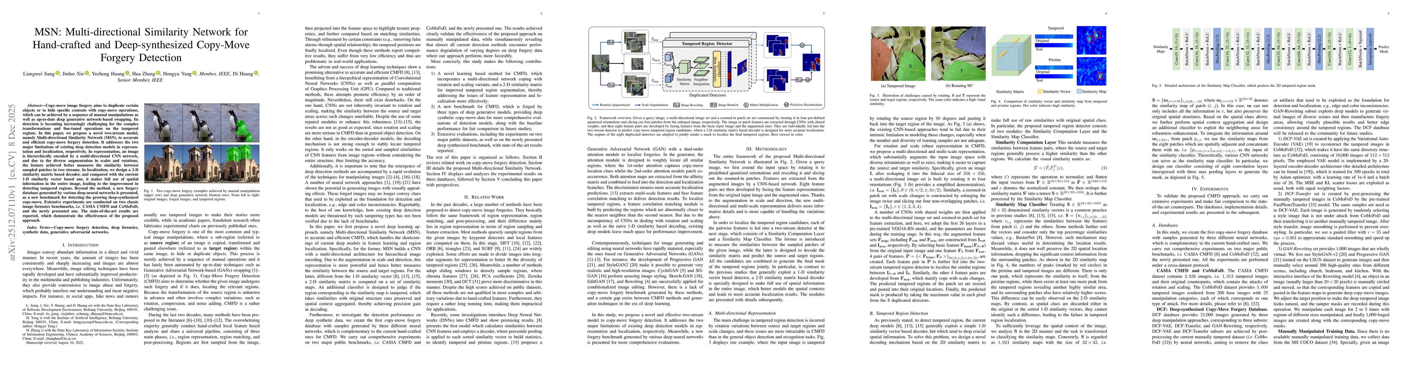 Thumbnail for MSN: Multi-directional Similarity Network for Hand-crafted and Deep-synthesized Copy-Move Forgery Detection