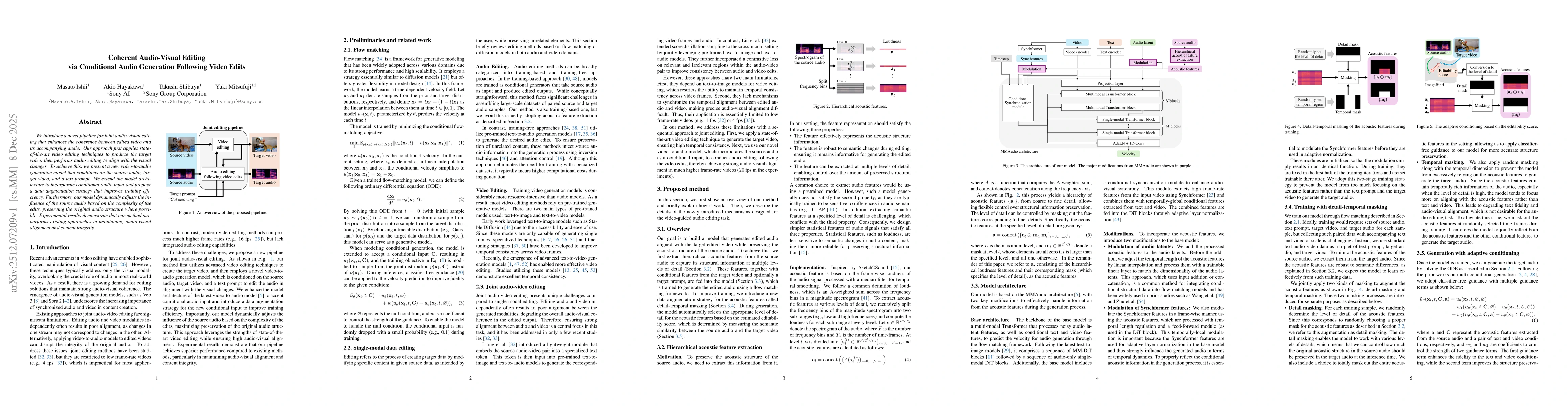 Thumbnail for Coherent Audio-Visual Editing via Conditional Audio Generation Following Video Edits