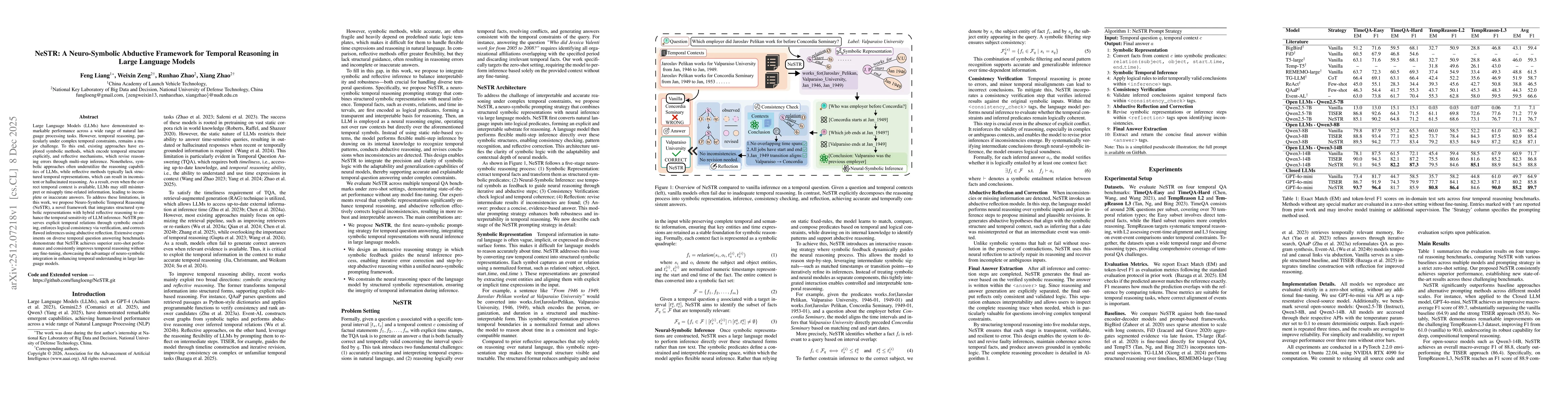 Thumbnail for NeSTR: A Neuro-Symbolic Abductive Framework for Temporal Reasoning in Large Language Models