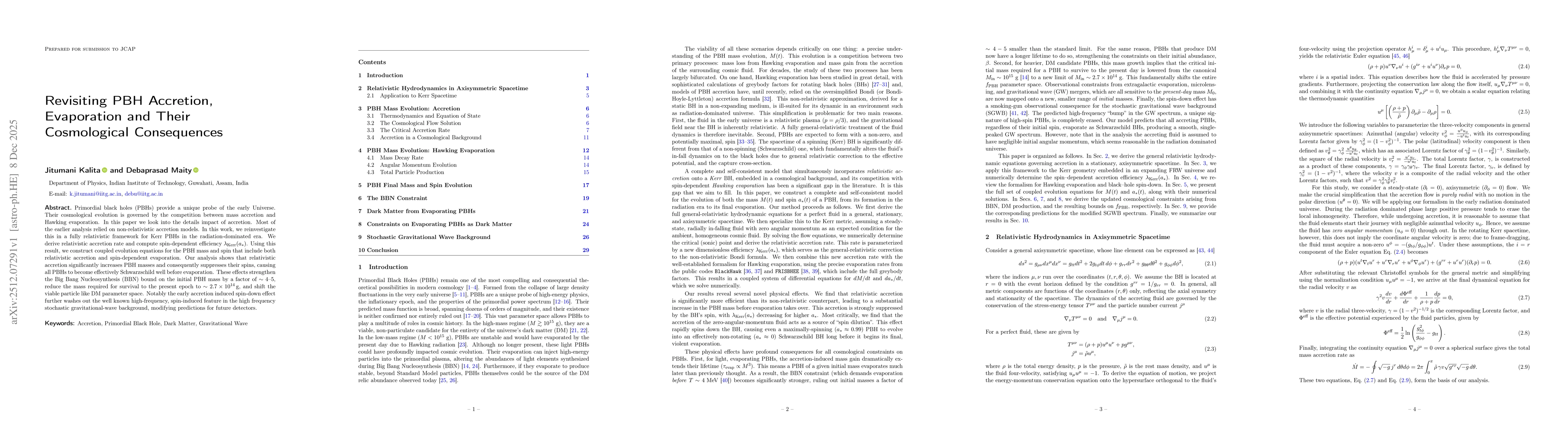 Thumbnail for Revisiting PBH Accretion, Evaporation and Their Cosmological Consequences