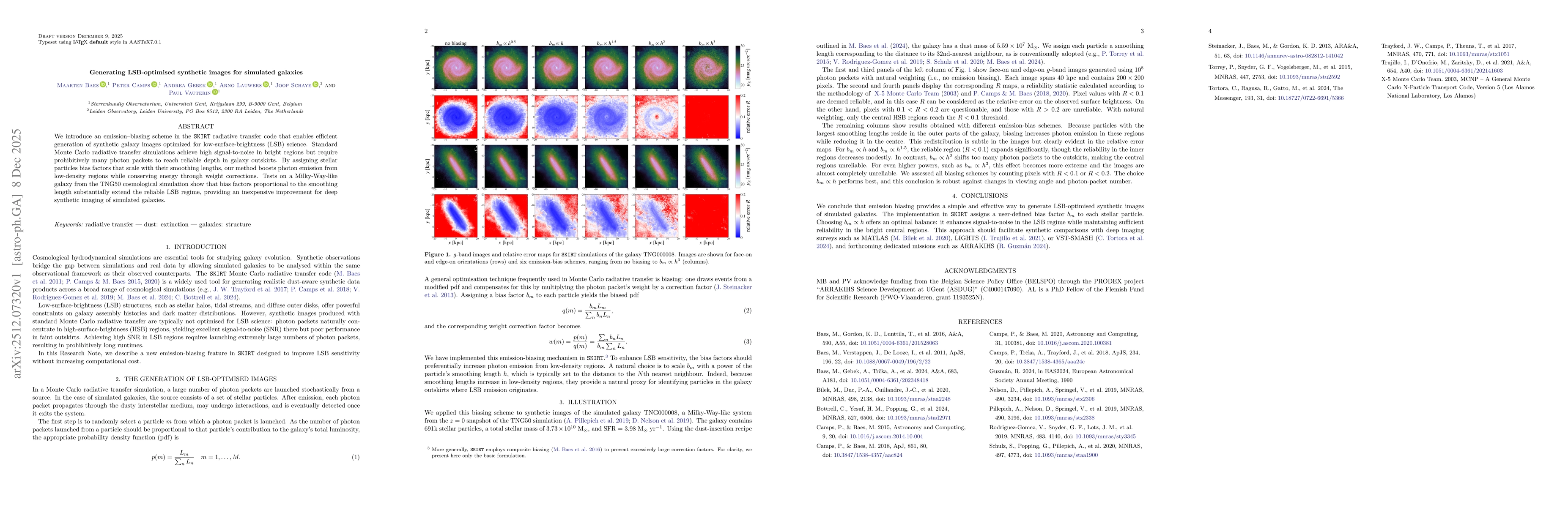 Thumbnail for Generating LSB-optimised synthetic images for simulated galaxies