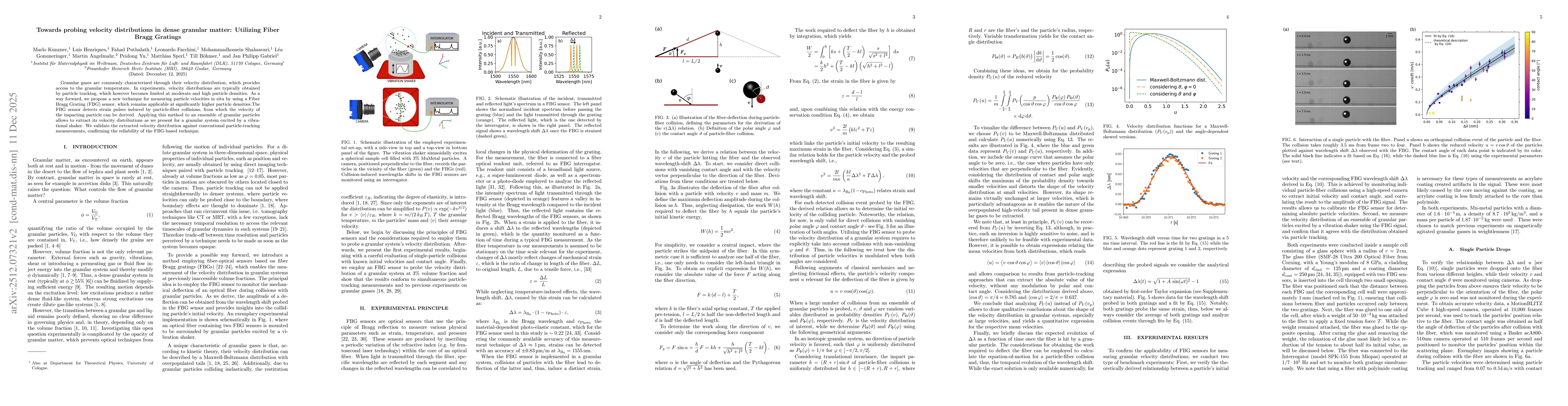 Thumbnail for Towards probing velocity distributions in dense granular matter: Utilizing Fiber Bragg Gratings