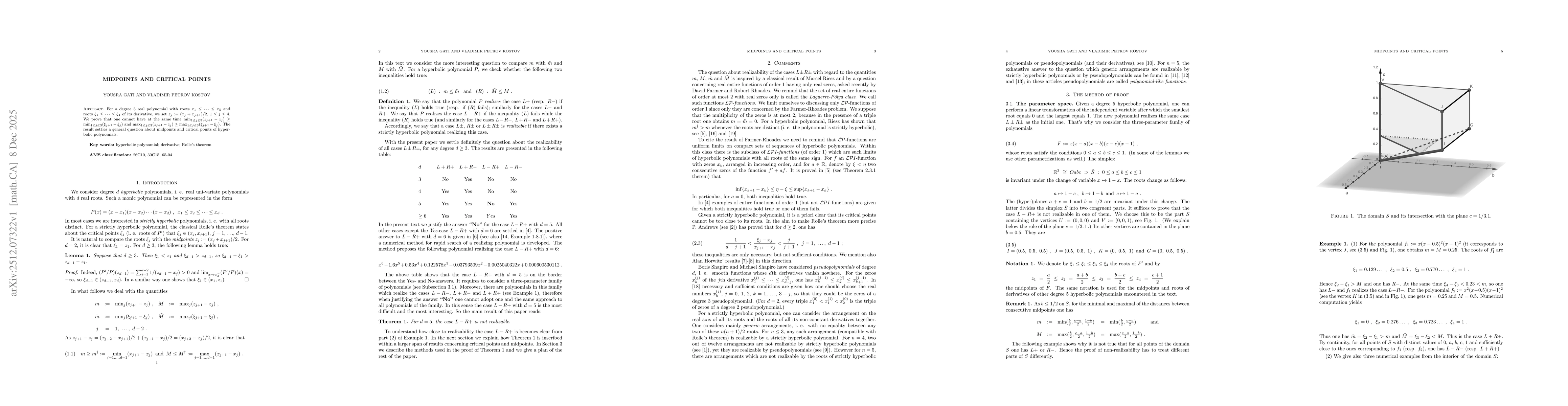 Thumbnail for Midpoints and critical points