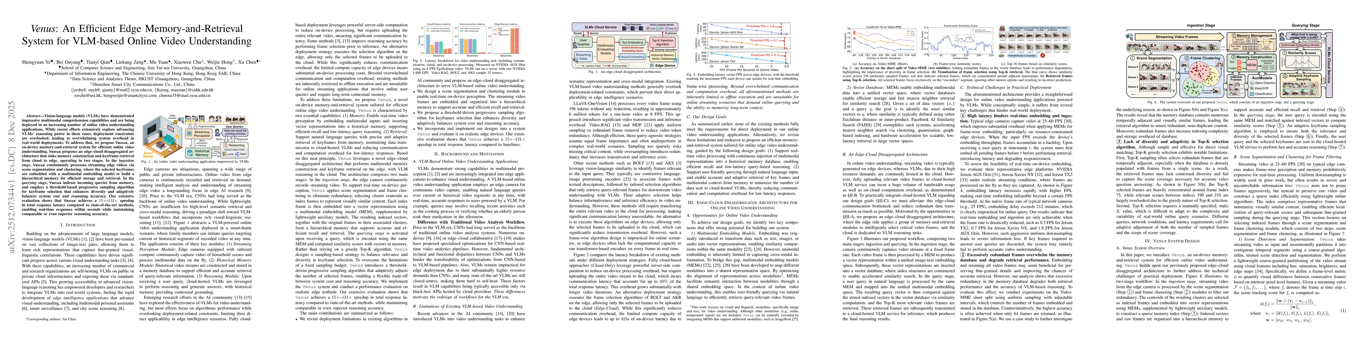 Thumbnail for Venus: An Efficient Edge Memory-and-Retrieval System for VLM-based Online Video Understanding