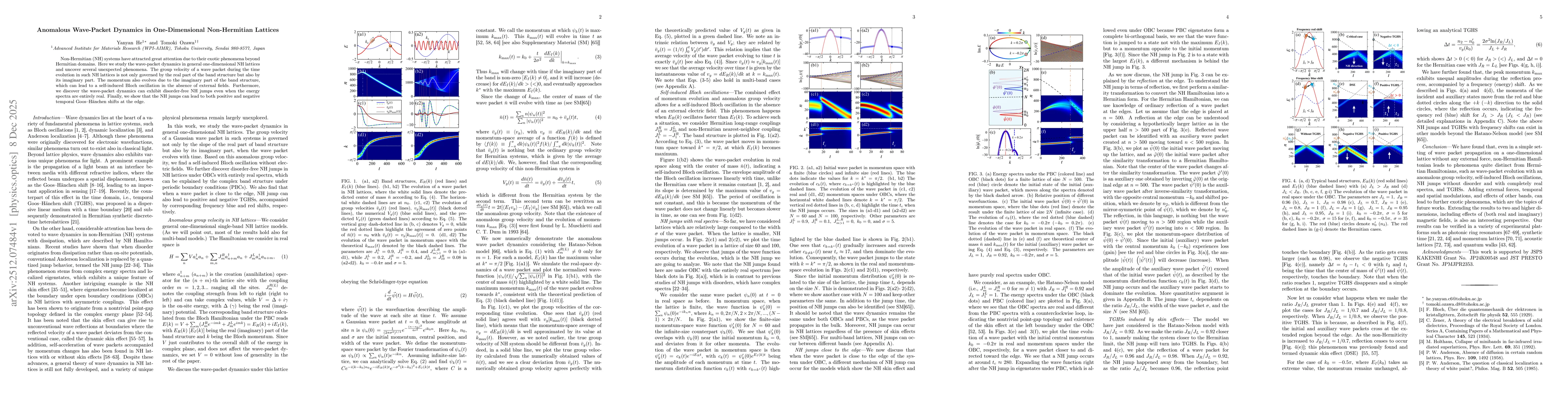 Thumbnail for Anomalous Wave-Packet Dynamics in One-Dimensional Non-Hermitian Lattices