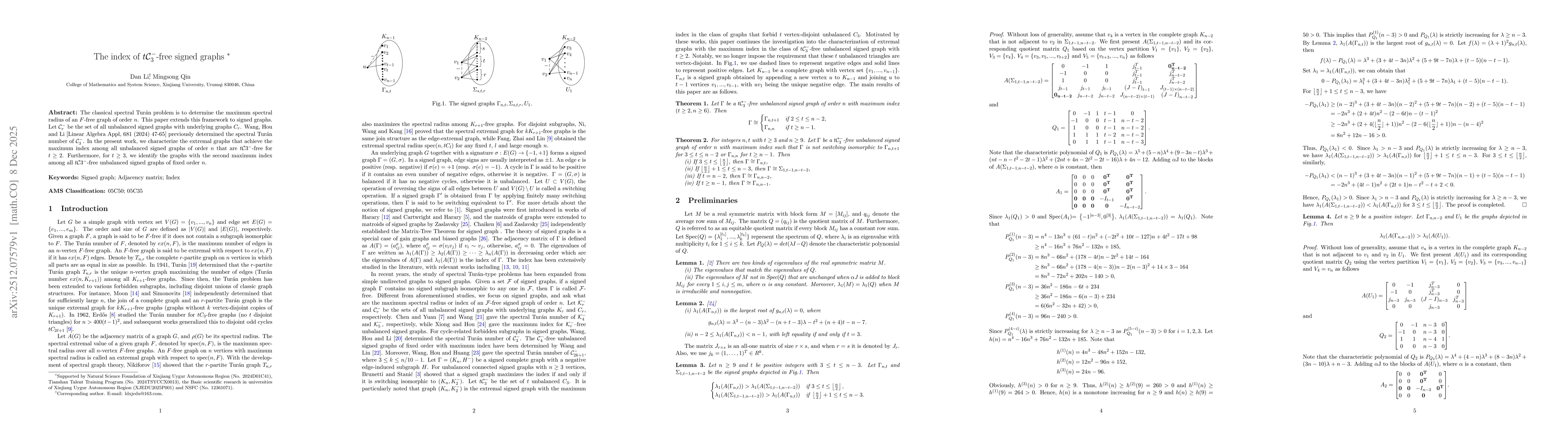 Thumbnail for The index of $t\mathcal{C}_{3}^{-}$-free signed graphs