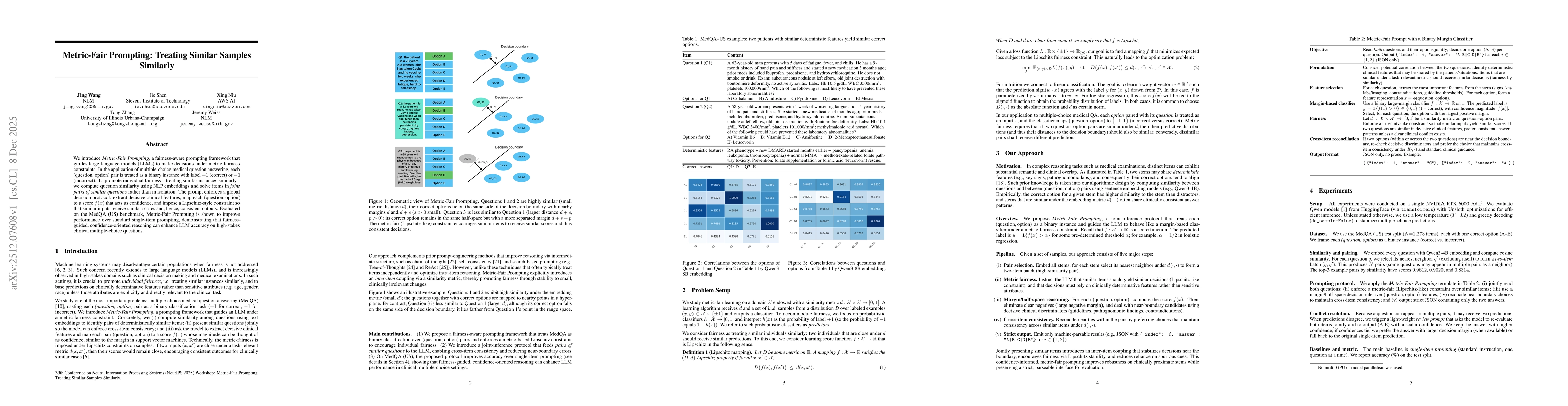 Thumbnail for Metric-Fair Prompting: Treating Similar Samples Similarly