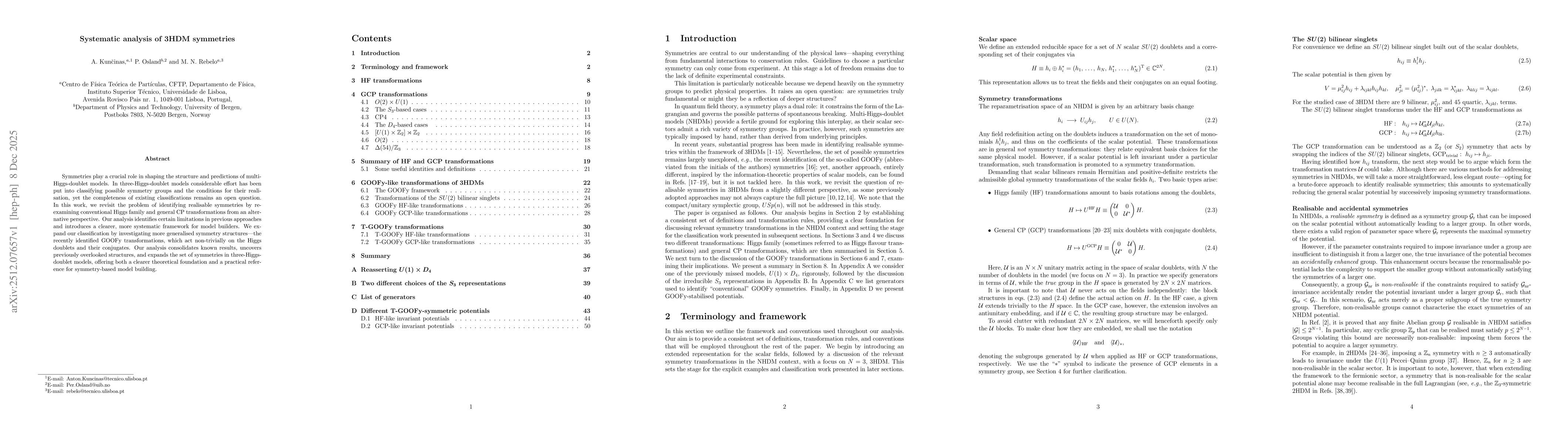 Thumbnail for Systematic analysis of 3HDM symmetries
