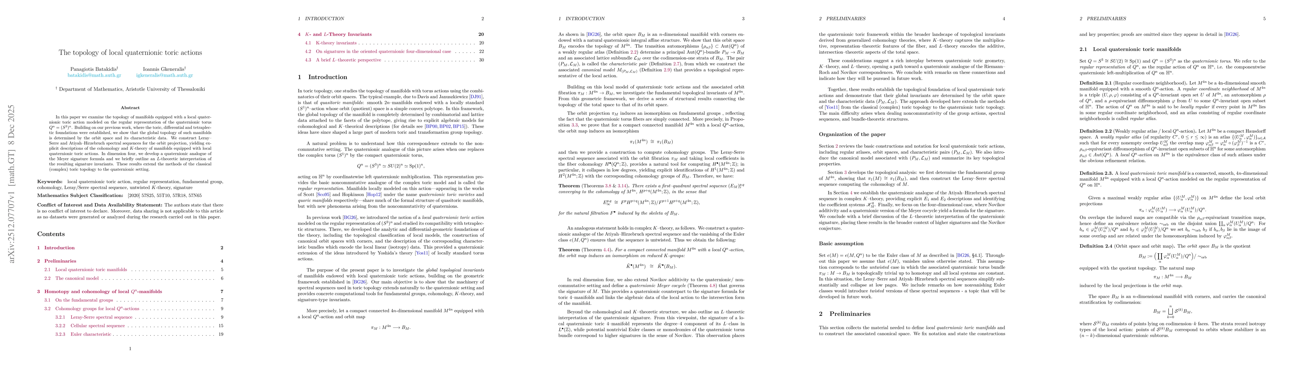 Thumbnail for The topology of local quaternionic toric actions
