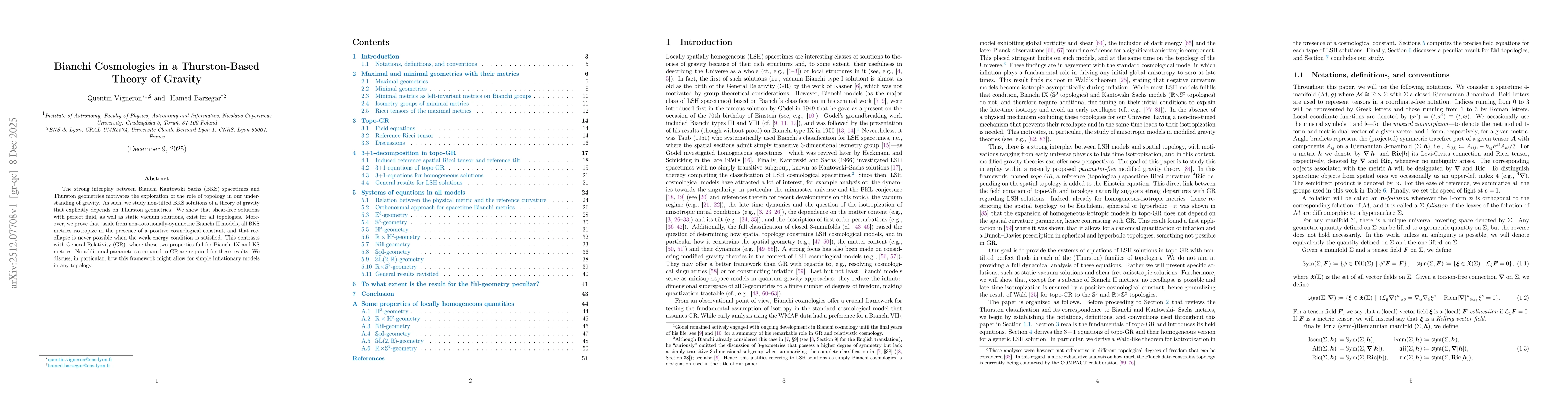 Thumbnail for Bianchi Cosmologies in a Thurston-Based Theory of Gravity