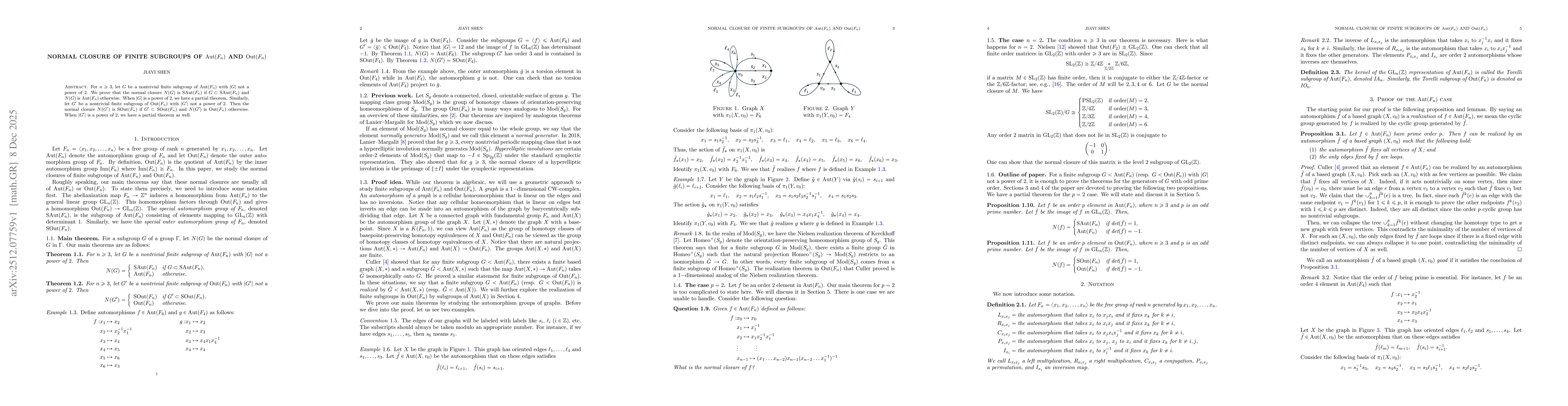 Thumbnail for Normal closure of finite subgroups of $\mathrm{Aut}(F_n)$ and $\mathrm{Out}(F_n)$
