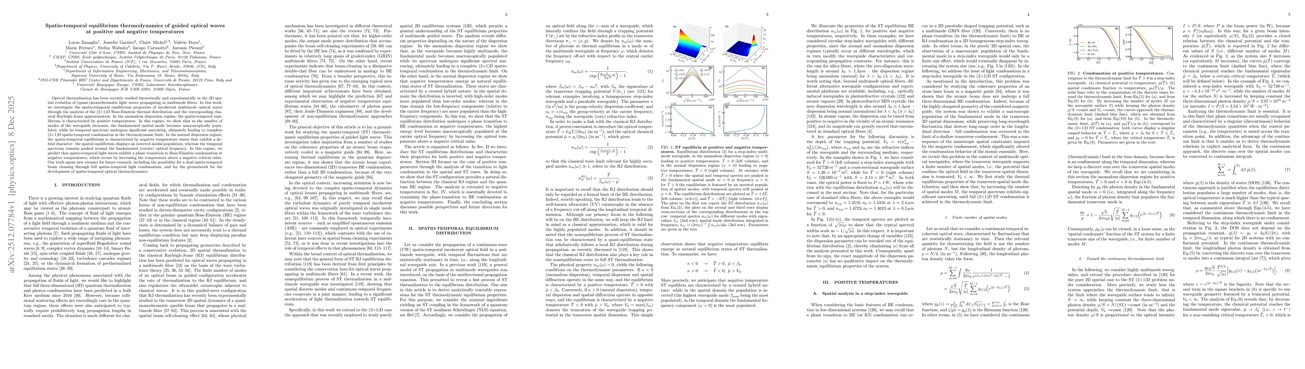 Thumbnail for Spatio-temporal equilibrium thermodynamics of guided optical waves at positive and negative temperatures