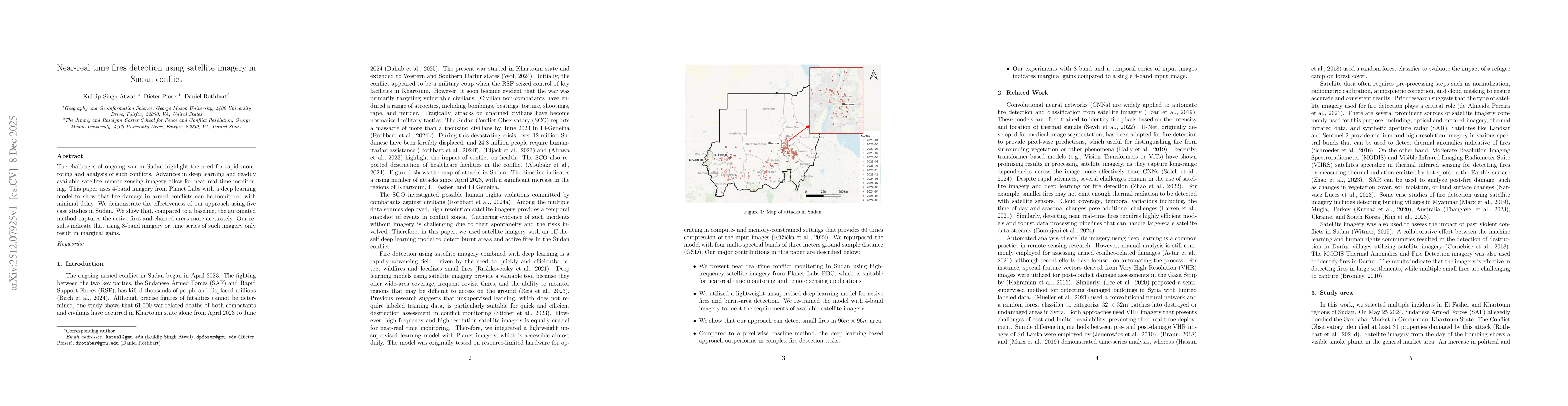 Thumbnail for Near-real time fires detection using satellite imagery in Sudan conflict