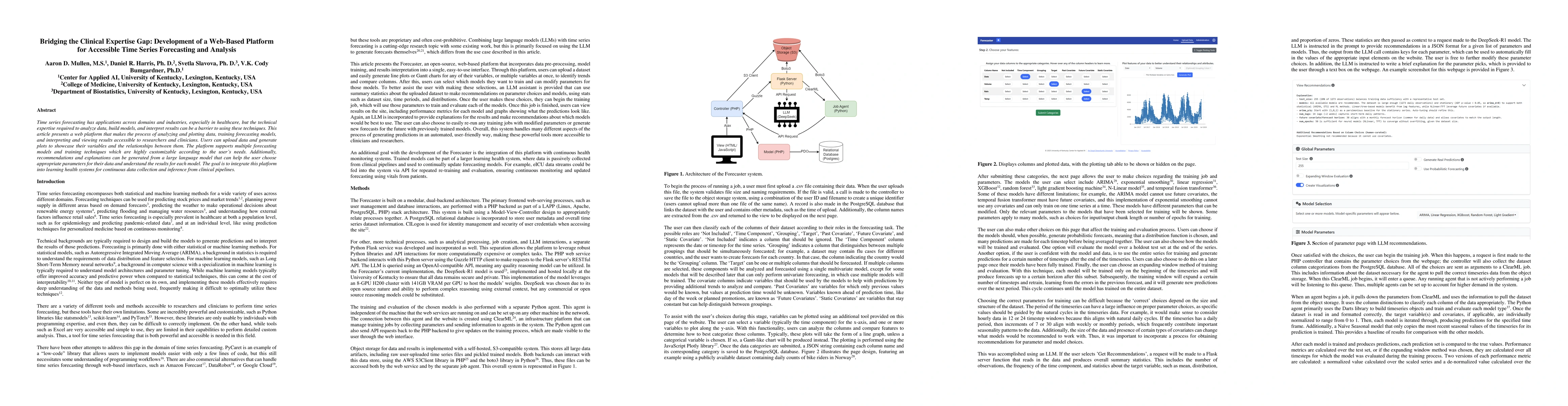 Thumbnail for Bridging the Clinical Expertise Gap: Development of a Web-Based Platform for Accessible Time Series Forecasting and Analysis