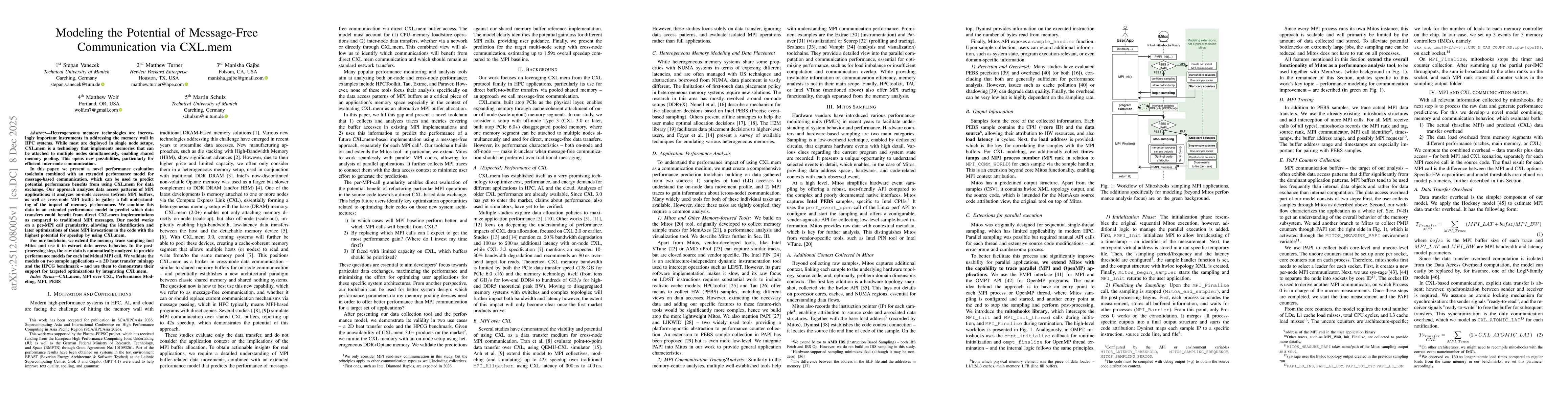 Thumbnail for Modeling the Potential of Message-Free Communication via CXL.mem