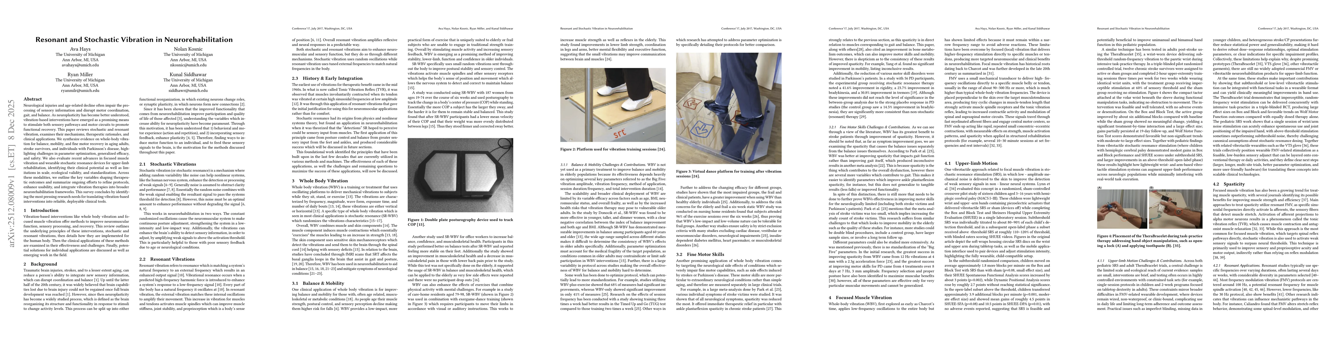 Thumbnail for Resonant and Stochastic Vibration in Neurorehabilitation