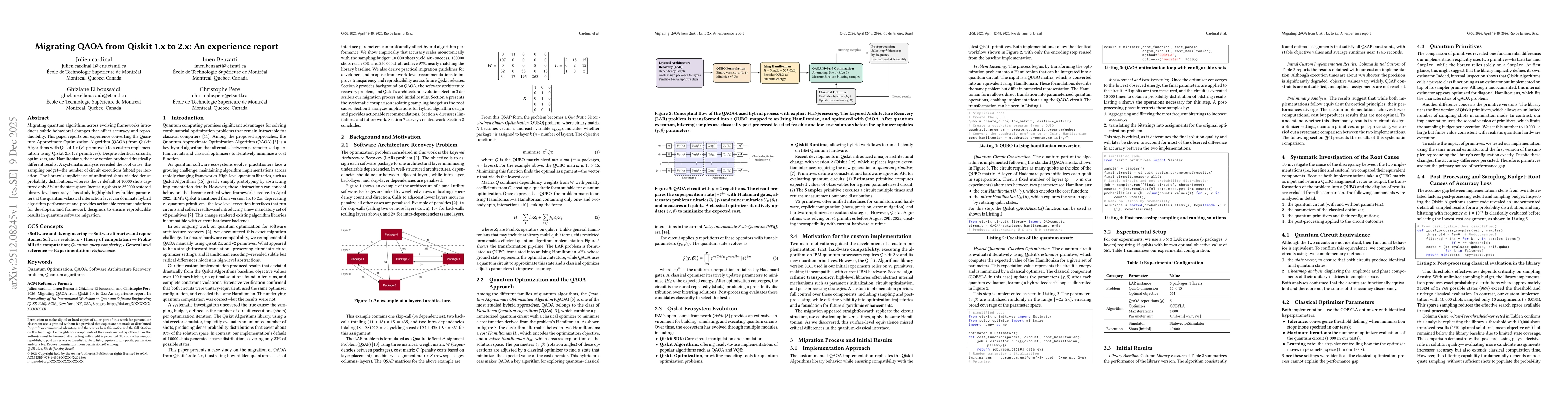Thumbnail for Migrating QAOA from Qiskit 1.x to 2.x: An experience report