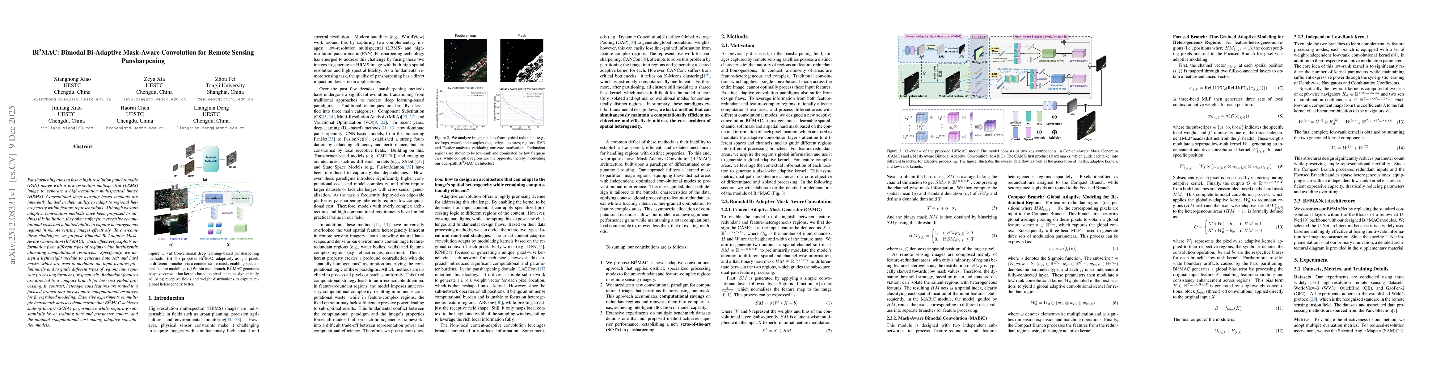 Thumbnail for Bi^2MAC: Bimodal Bi-Adaptive Mask-Aware Convolution for Remote Sensing Pansharpening
