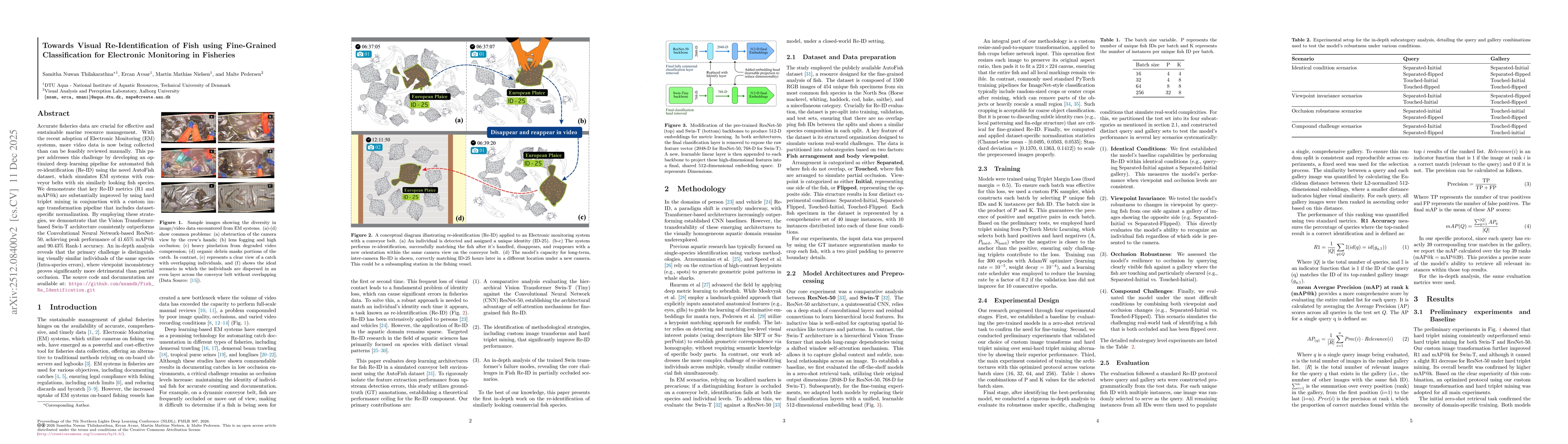 Thumbnail for Towards Visual Re-Identification of Fish using Fine-Grained Classification for Electronic Monitoring in Fisheries