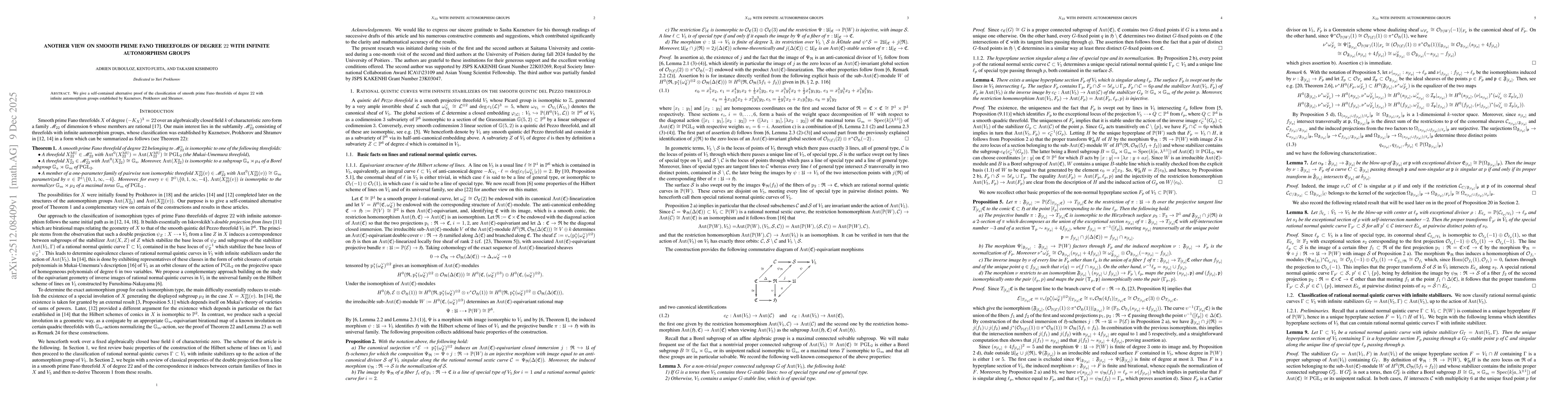 Thumbnail for Another view on smooth prime Fano threefolds of degree 22 with infinite automorphism groups