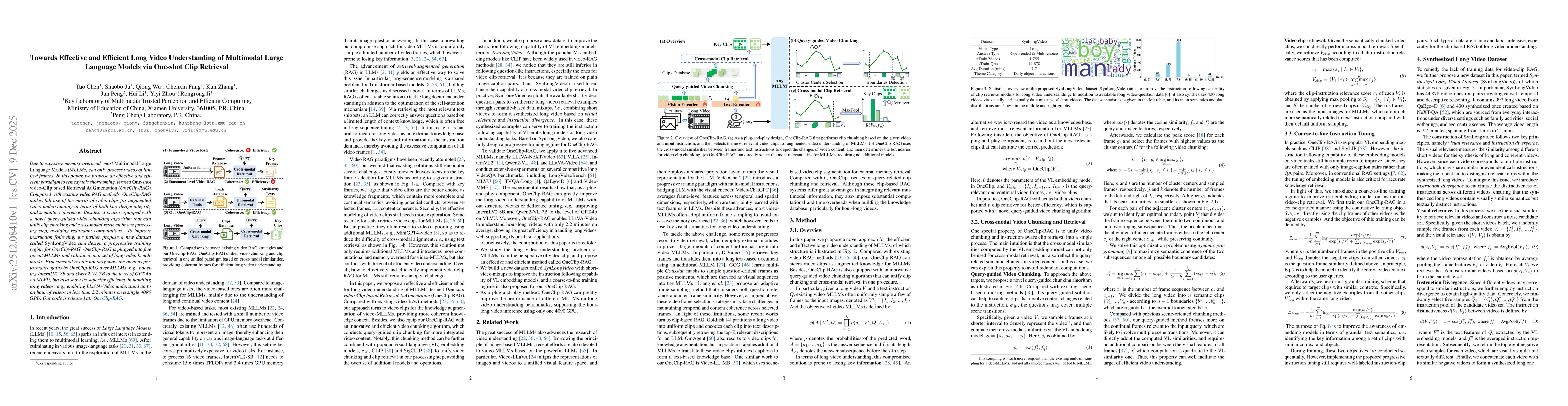 Thumbnail for Towards Effective and Efficient Long Video Understanding of Multimodal Large Language Models via One-shot Clip Retrieval