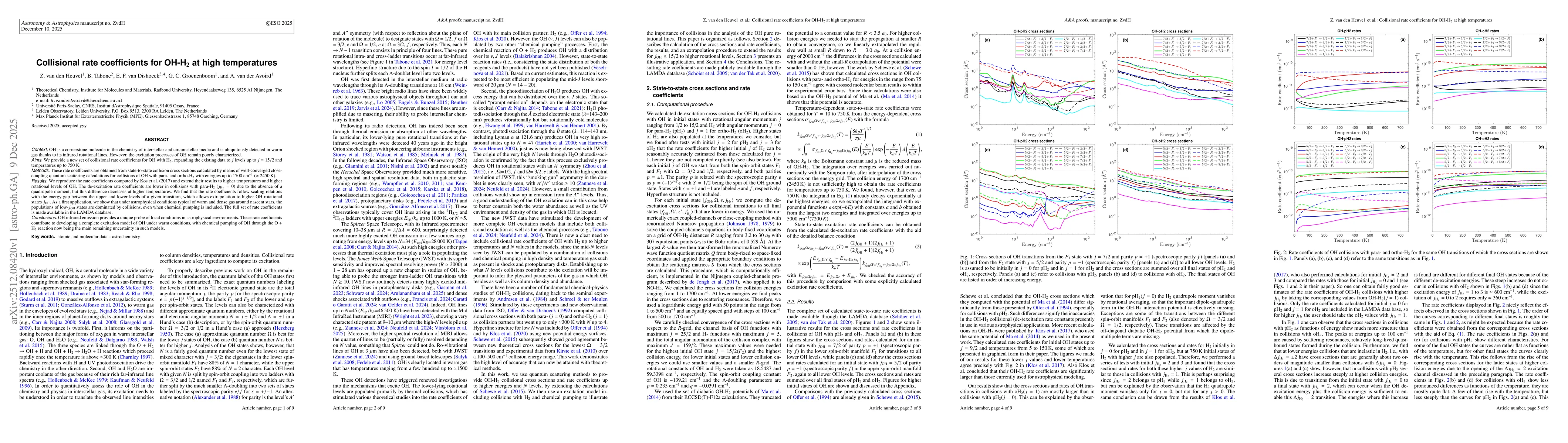 Thumbnail for Collisional rate coefficients for OH-H$_2$ at high temperatures