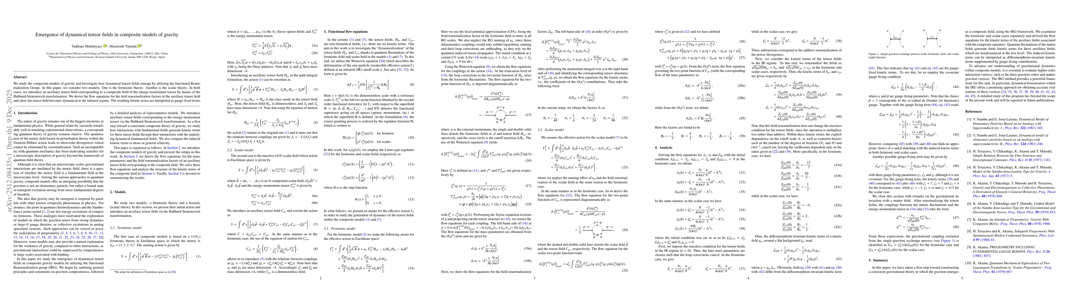 Thumbnail for Emergence of dynamical tensor fields in composite models of gravity