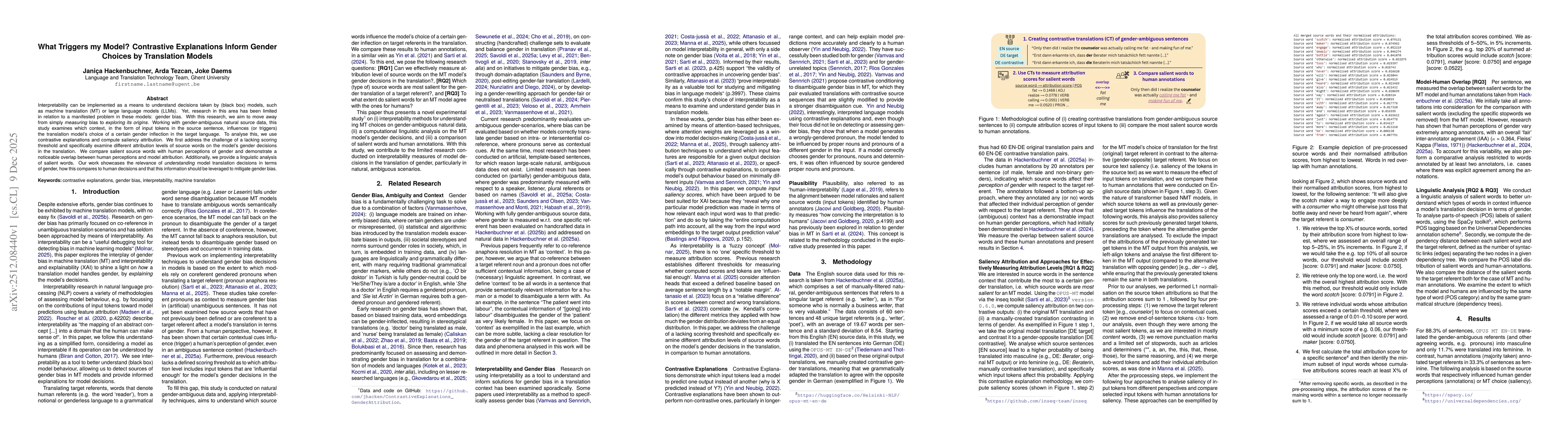 Thumbnail for What Triggers my Model? Contrastive Explanations Inform Gender Choices by Translation Models