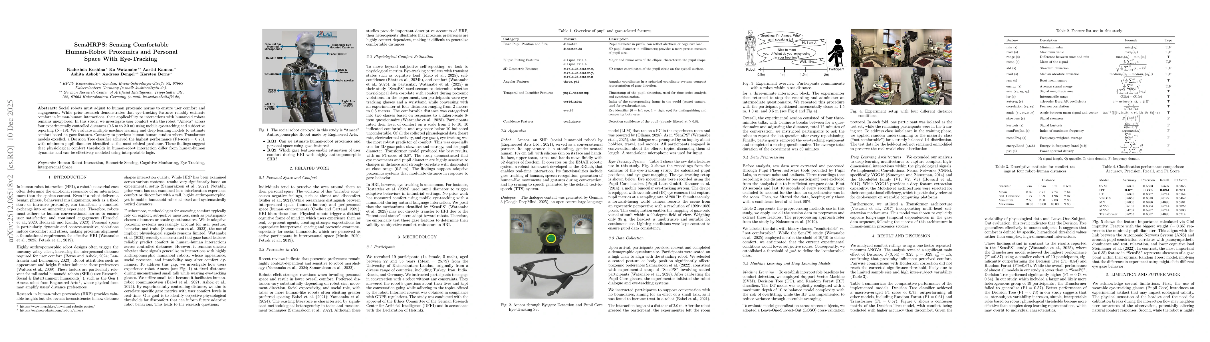 Thumbnail for SensHRPS: Sensing Comfortable Human-Robot Proxemics and Personal Space With Eye-Tracking
